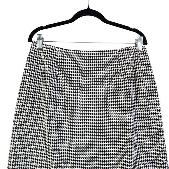 Talbots Womens Vintage Worsted Wool Gingham Skirt Size 12 Straight Knee Length - Picture 2 of 10